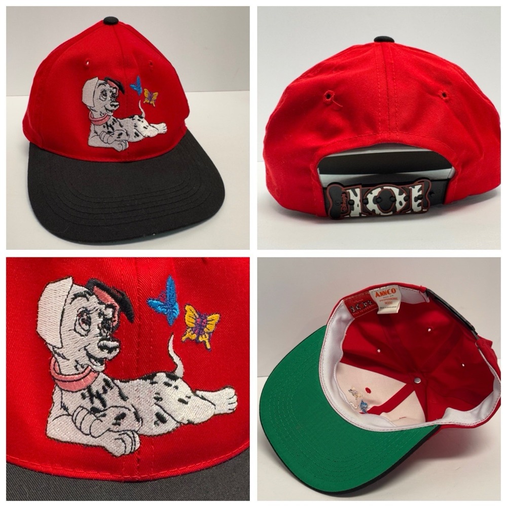 Vintage Disney 101 Dalmations Hat Youth‎ Snapback Logo Strap
